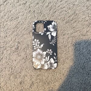Floral Black and White Phone Case